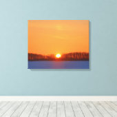 Sunrise Over Prairie | Manitoba, Canada Canvas Afdruk (Insitu (Houten vloer))