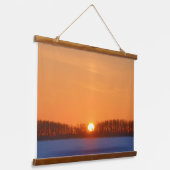 Sunrise Over Prairie | Manitoba, Canada Hangend Wandkleed (Gebogen)