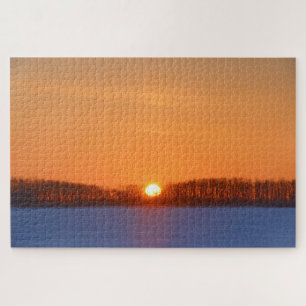 Sunrise Over Prairie Manitoba, Canada Legpuzzel