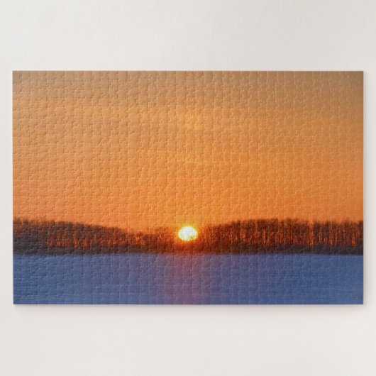 Sunrise Over Prairie | Manitoba, Canada Legpuzzel (Horizontaal)