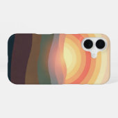 Sunrise Over Retro Hills iPhone 16 Hoesje (Achterkant horizontaal)