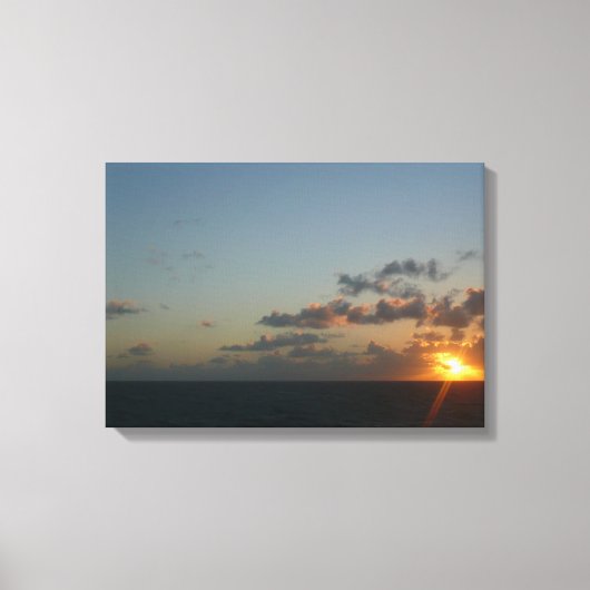 Sunrise over San Juan I Puerto Rico Canvas Afdruk (Voorkant)