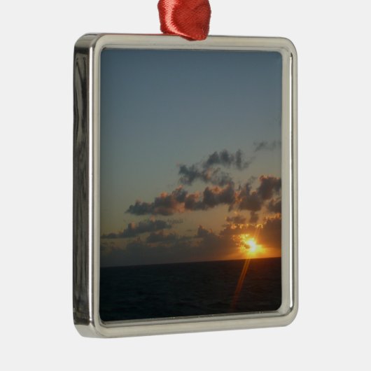 Sunrise over San Juan I Puerto Rico Metalen Ornament (Rechts)