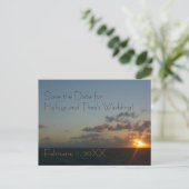 Sunrise over San Juan Save the Date Briefkaart (Staand voorkant)