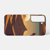 Sunrise Over Sand Dunes telefoonhoesjes Samsung Galaxy Hoesje (Achterkant horizontaal)