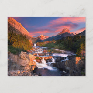 Sunrise over Swiftcurrent Creek Briefkaart