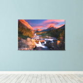 Sunrise over Swiftcurrent Creek Canvas Afdruk (Insitu (Houten vloer))
