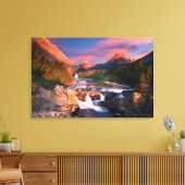Sunrise over Swiftcurrent Creek Canvas Afdruk (Insitu (Woonkamer))