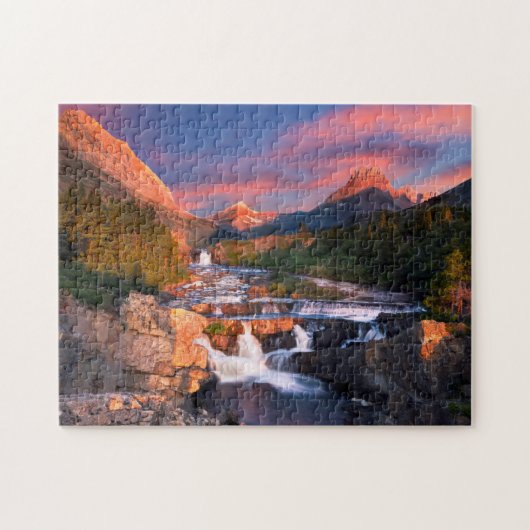 Sunrise over Swiftcurrent Creek Legpuzzel (Horizontaal)