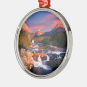 Sunrise over Swiftcurrent Creek Metalen Ornament (Links)