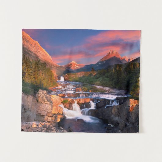 Sunrise over Swiftcurrent Creek Wandkleed (Voorkant (horizontaal))