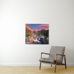 Sunrise over Swiftcurrent Creek Wandkleed