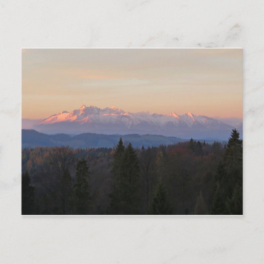 Sunrise over Tatras Briefkaart (Voorkant)