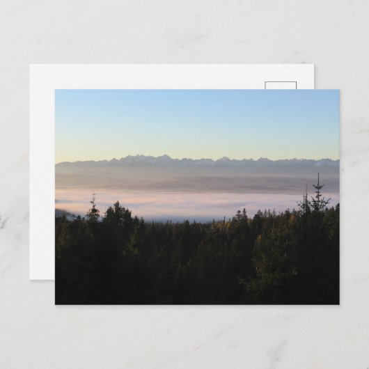 Sunrise over Tatras Briefkaart (Voorkant / Achterkant)