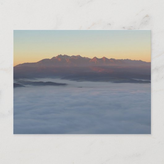 Sunrise over Tatras Briefkaart (Voorkant)