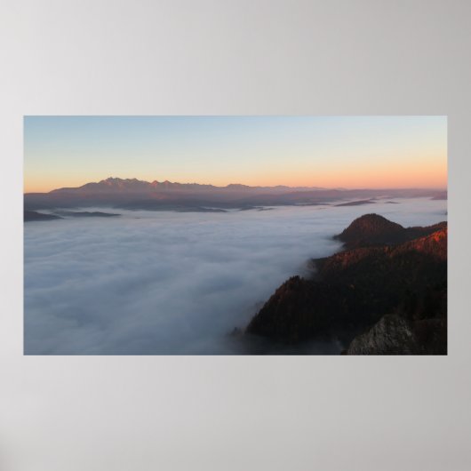 Sunrise over Tatras Poster (Voorkant)