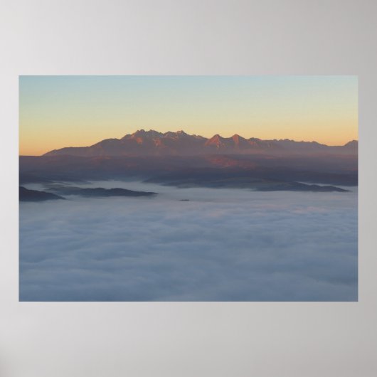 Sunrise over Tatras Poster (Voorkant)
