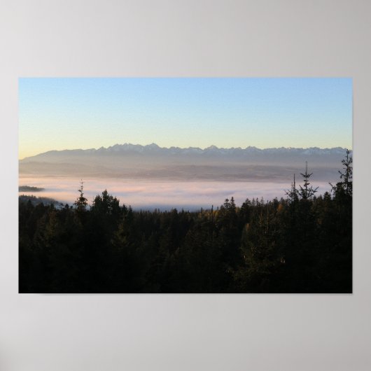 Sunrise over Tatras Poster (Voorkant)