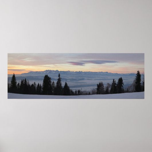 Sunrise over Tatras Poster (Voorkant)
