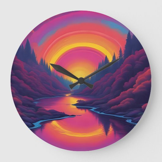 Sunrise Over The Lake Grote Klok (Voorkant)