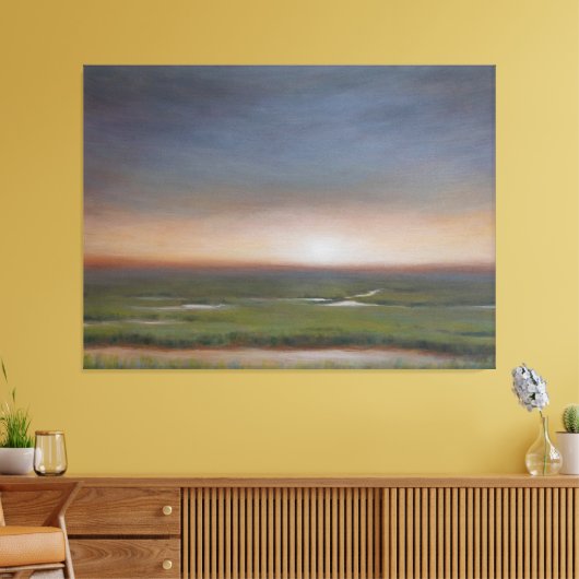 Sunrise Over the Marsh - Canvas Afdrukken (Insitu (Woonkamer))
