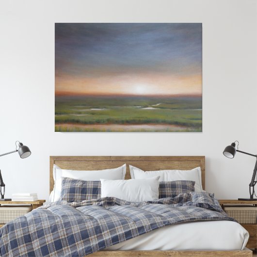 Sunrise Over the Marsh - Canvas Afdrukken (Insitu (Slaapkamer))