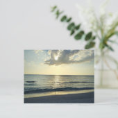 Sunrise Over The Quiet Shore Briefkaart (Staand voorkant)