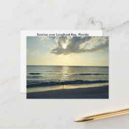 Sunrise Over The Quiet Shore Briefkaart