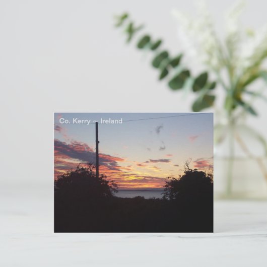 Sunrise over Tralee Bay, Co. Kerry, Ierland. Briefkaart (Staand voorkant)