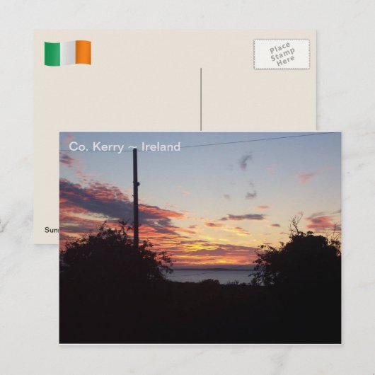 Sunrise over Tralee Bay, Co. Kerry, Ierland. Briefkaart (Voorkant / Achterkant)