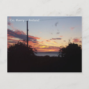 Sunrise over Tralee Bay, Co. Kerry, Ierland. Briefkaart