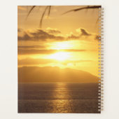 Sunrise over Tropical Island Beach Custom Planner (Achterkant)