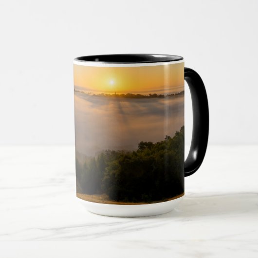 Sunrise Over Valley Fog Mok (Voorkant rechts)