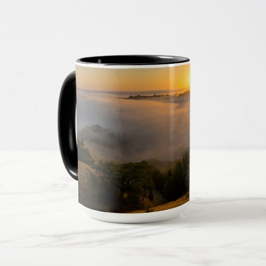 Sunrise Over Valley Fog Mok (Voorkant links)