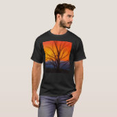 Sunrise Over Yellowstone National Park Design T-shirt (Voorkant volledig)