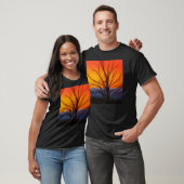 Sunrise Over Yellowstone National Park Design T-shirt (Unisex)