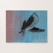 Sunrise Owl Art Flying Bird Legpuzzel (Horizontaal)