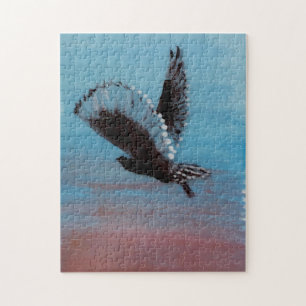 Sunrise Owl Art Flying Bird Legpuzzel