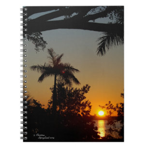Sunrise Palm Ocean Notitieboek