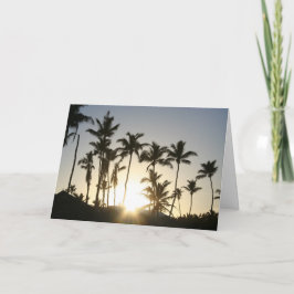Sunrise Palm Trees Kaart