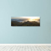 Sunrise Panorama van Mountain Summit Australië Canvas Afdruk (Insitu (Houten vloer))