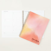 Sunrise Peach Roze Geel Abstract Art Planner (Display)
