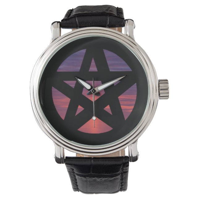 Sunrise Pentacle Horloge (Voorkant)