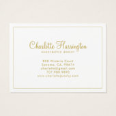 Sunrise Pink Gold die juwelen verdient Visitekaartje (Achterkant)