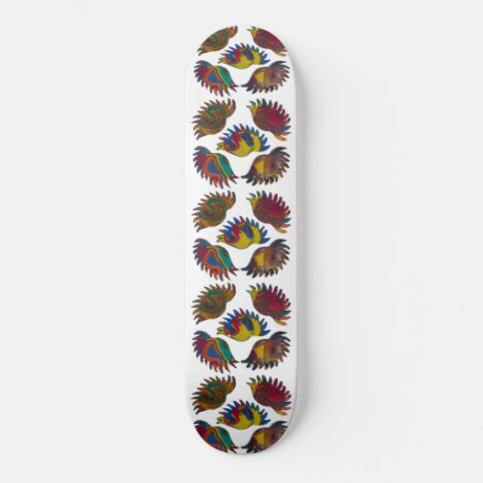 Sunrise Pins Texture Persoonlijk Skateboard (Voorkant)