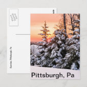 Sunrise, Pittsburgh, Pa Briefkaart (Voorkant / Achterkant)