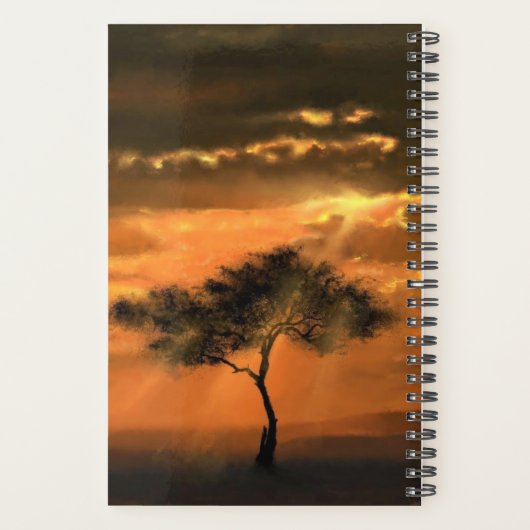 Sunrise Planner Tree Sunbeams (Achterkant)