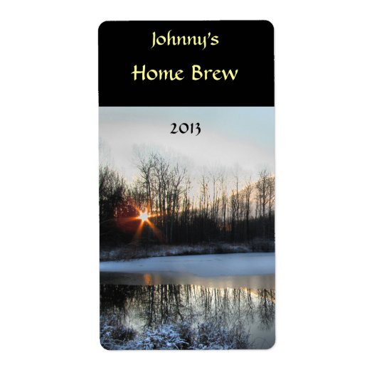 Sunrise Pond Bier Label (Voorkant)