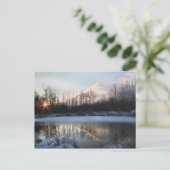 Sunrise Pond in Upstate New York Briefkaart (Staand voorkant)