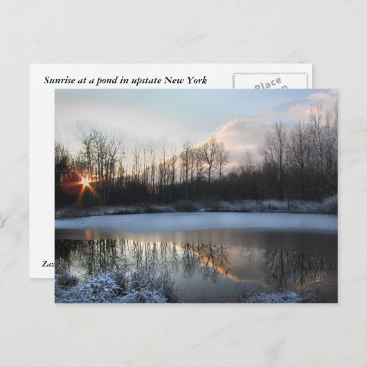 Sunrise Pond in Upstate New York Briefkaart (Voorkant / Achterkant)